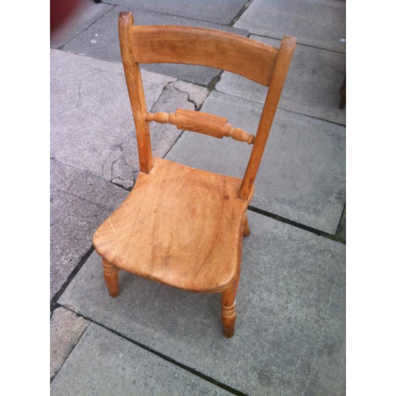 Low antique pine chair . Cottage style. feel free to view... free local delivery