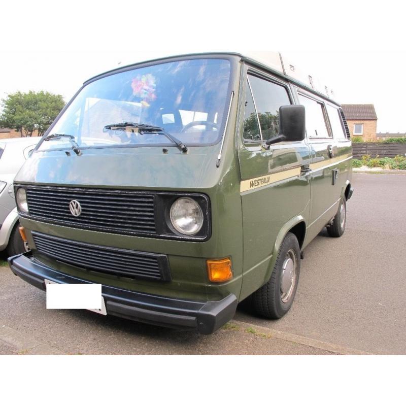 Vw T25 Westfalia Campervan. 1.6 diesel 1981