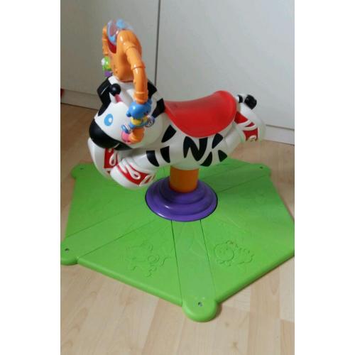 Fisher Price Bounce 'n' Spin Zebra