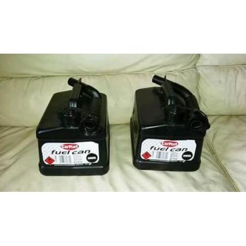 2 new car fuel Gerry cans