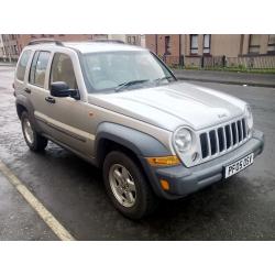jeep cherokee crd sport automatic turbo diesel 2005 05 plate
