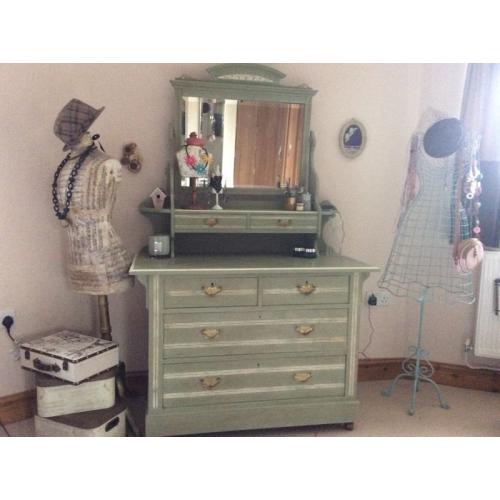 Painted dressing table