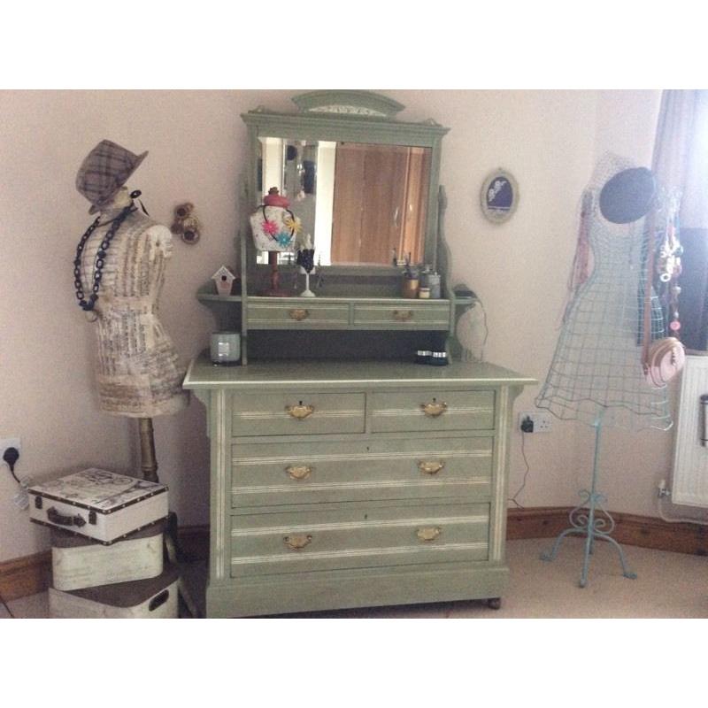 Painted dressing table