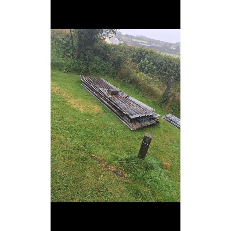 FREE CORRUGATED ROOF SHEETS AND RADIATOR