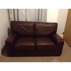 M&S leather sofa