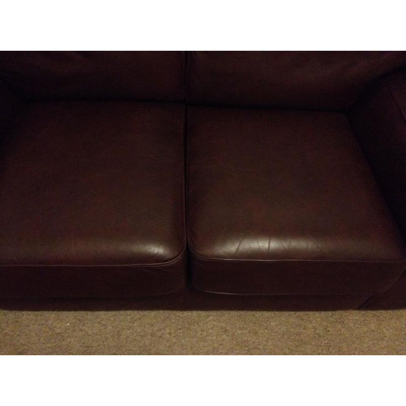 M&S leather sofa