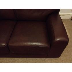 M&S leather sofa