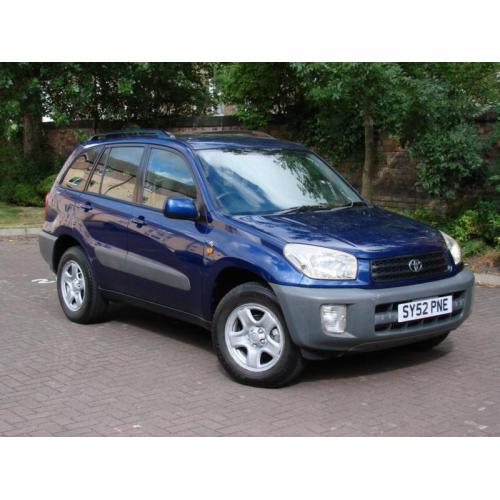 EXCELLENT 4X4!!! 52 REG TOYOTA RAV4 2.0 VVT-i NV 5dr, 1 YEAR MOT, FSH, WARRANTY