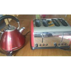 Toaster and kettle