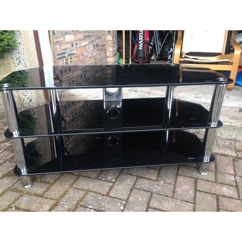 Glass Television stand for sale.