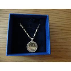 1985 1/10,KRUGGERAND COIN AND MOUNT AND CHAIN
