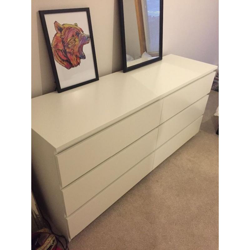 6 drawer malm chest of drawers