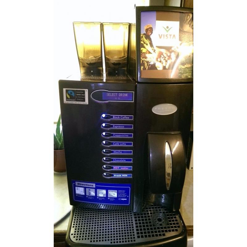 Bean to 2 Cup Coffee Cappuccino Machines RENTAL - Jura , Franke , Carimali