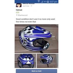 Motorbike helmet