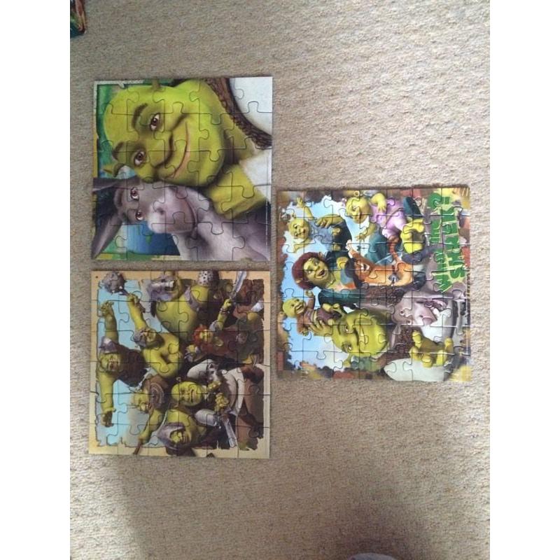 3in1 shrek puzzles