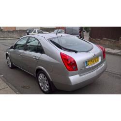Nissan Primera Diesel, 2.2 dci, 2004, Mot June 2017, 6 Speed, Leather seats, Sat nav