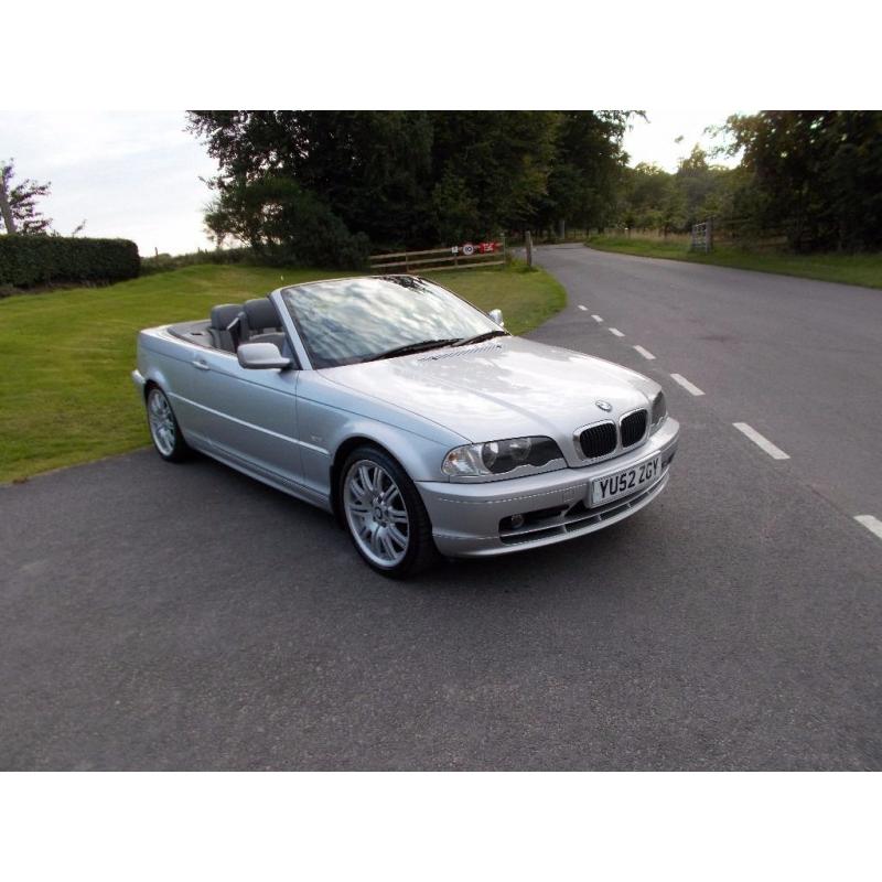 2002 52 BMW 318 CI 2.0 CONVERTIBLE MOT SEPTEMBER 2017 POWER HOOD