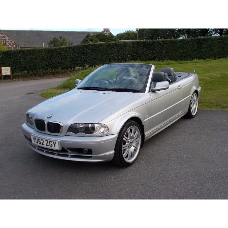 2002 52 BMW 318 CI 2.0 CONVERTIBLE MOT SEPTEMBER 2017 POWER HOOD