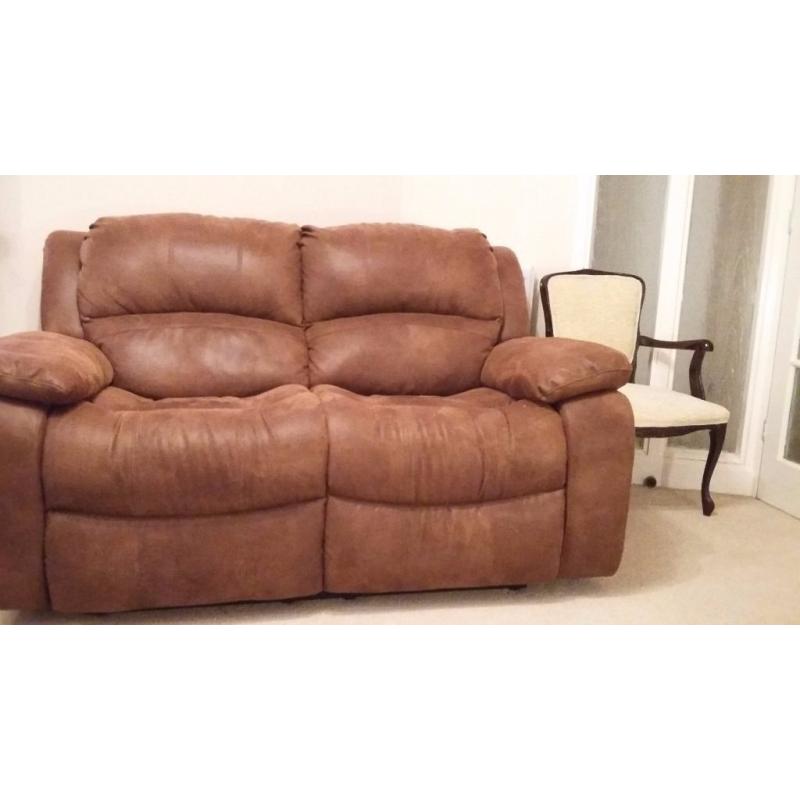 3 piece suite - faux suede - GREAT CONDITION - PET & SMOKE FREE HOME