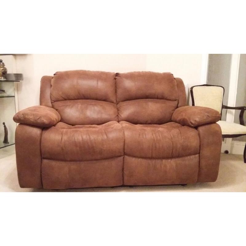 3 piece suite - faux suede - GREAT CONDITION - PET & SMOKE FREE HOME