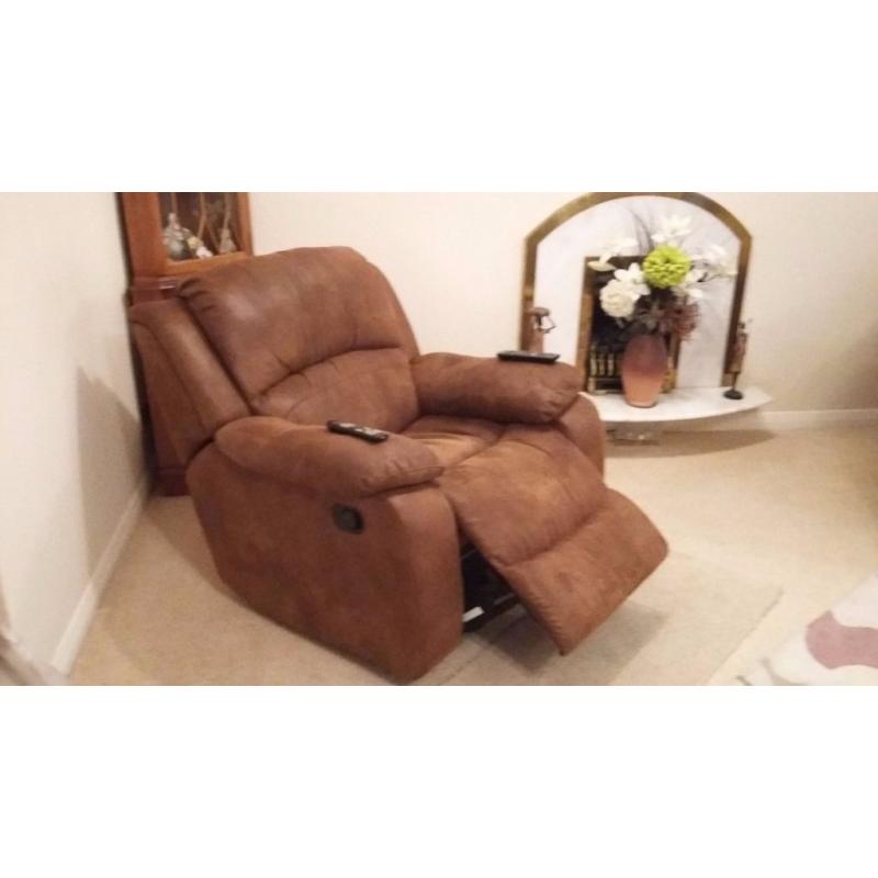 3 piece suite - faux suede - GREAT CONDITION - PET & SMOKE FREE HOME