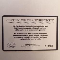 Genuine signed 10 X 8" photo of JENNIFER LAWRENCE certified authentic card included Autograph