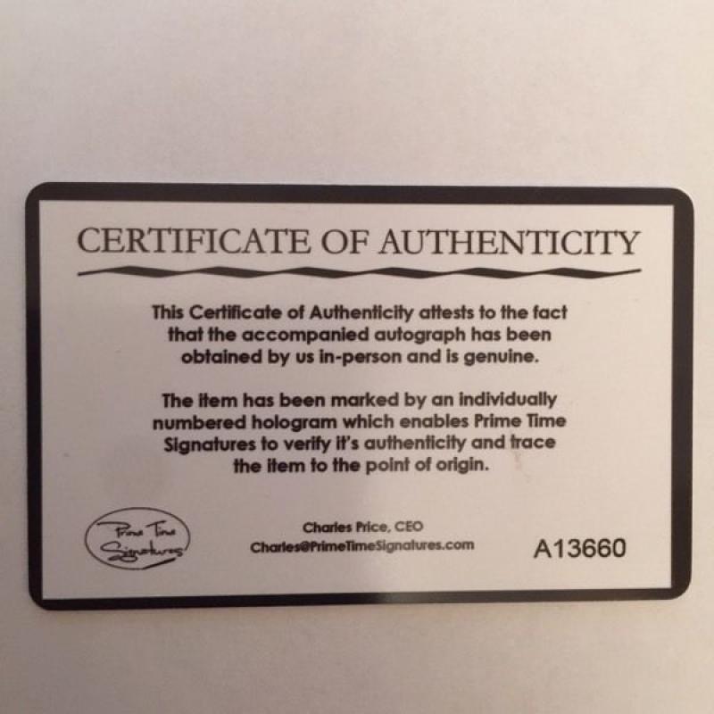 Genuine signed 10 X 8" photo of JENNIFER LAWRENCE certified authentic card included Autograph