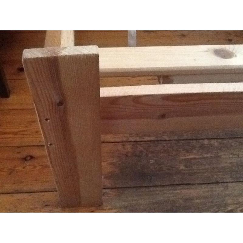 Studio One wooden single bed with mattress