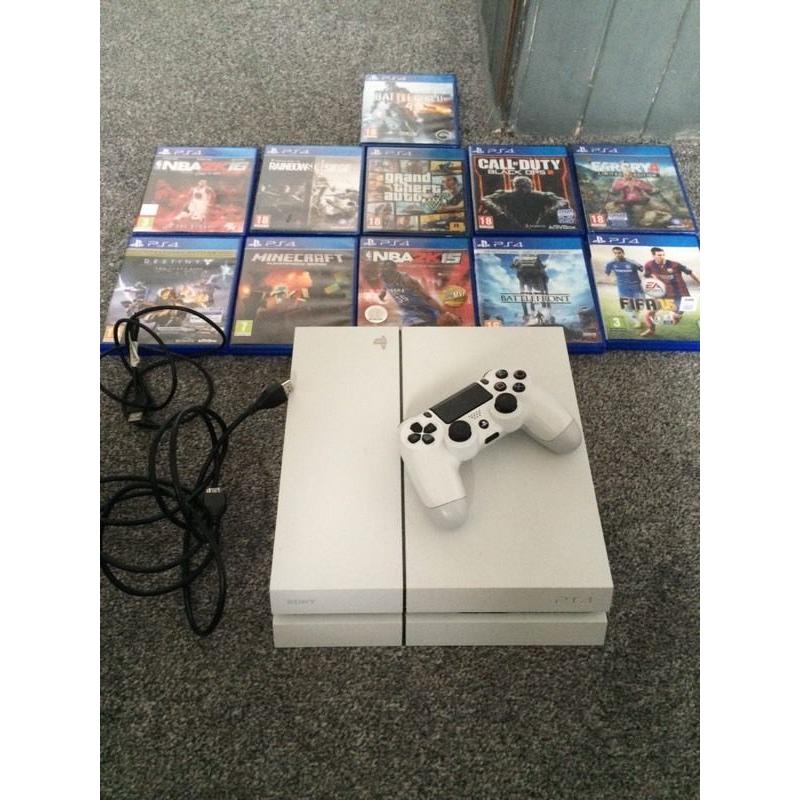 PS4 500GB with 11 games and 1 controller