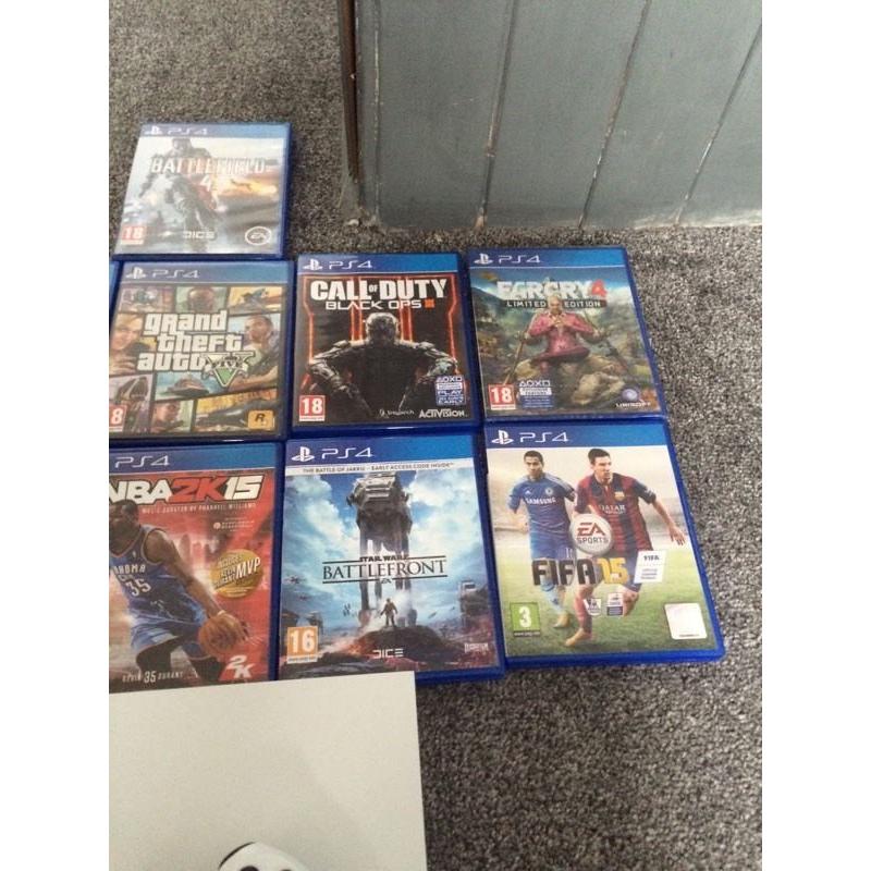 PS4 500GB with 11 games and 1 controller