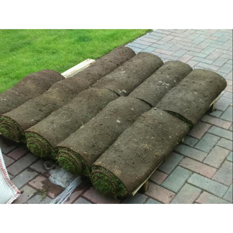Fresh cut turf, surplus to requirements