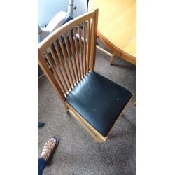 Dining table and chairs