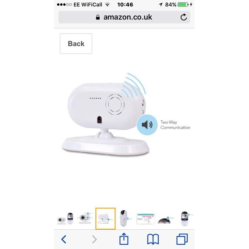 Motorola MBP27T Digital Video Baby Monitor with No-Touch IR Sensor