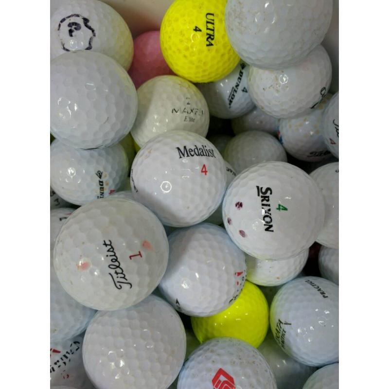 100 Mixed Golf Balls Practice General Play