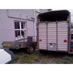 ifor williams 10 x 5 ft3 cattle trailer in good condition, 16 in wheels