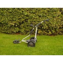 Powakaddy Freeway Titanium electric golf trolley with charger & battery
