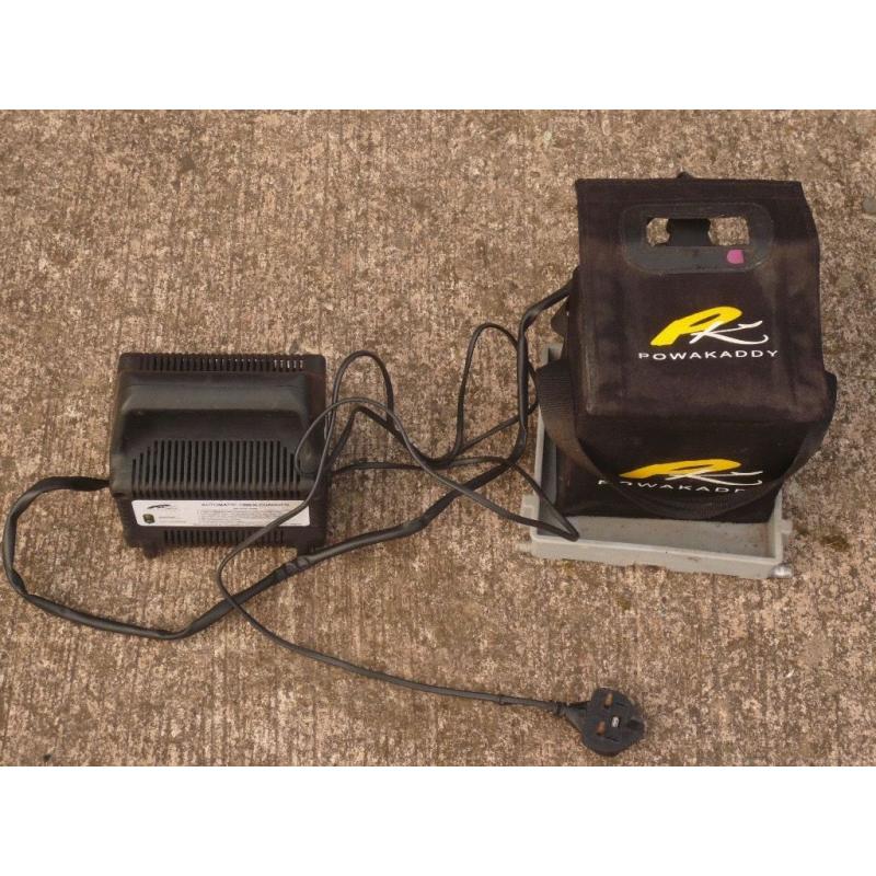 Powakaddy Freeway Titanium electric golf trolley with charger & battery