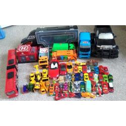 kids car playroad and lot of cars