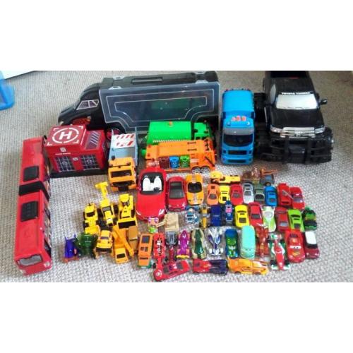 kids car playroad and lot of cars