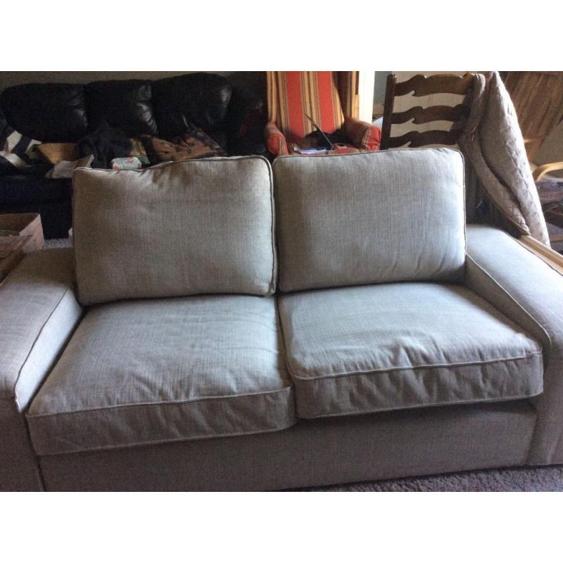 DEAL! IKEA beige coloured sofa in excellent condition. One year old. Will need to be picked up.