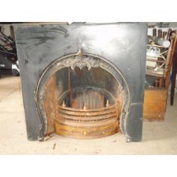 antique cast iron fireplace