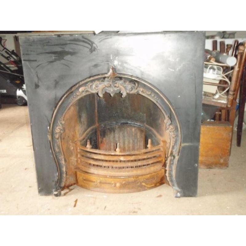 antique cast iron fireplace