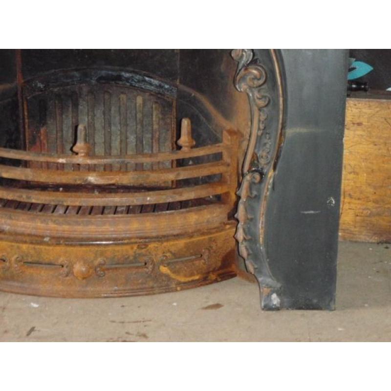 antique cast iron fireplace