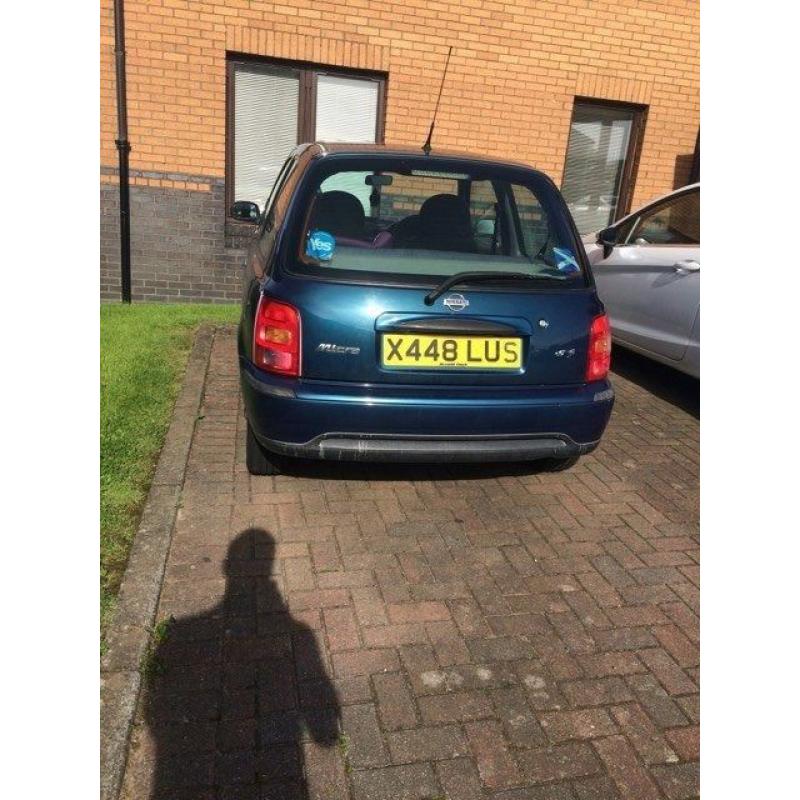 2000 Blue Nissan Micra for sale