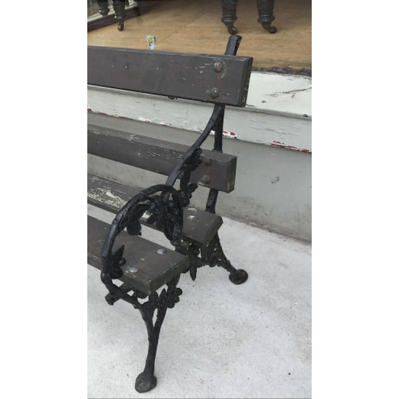 Solid Garden bench , good quality . Cast iron ends . free local delivery