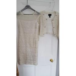 Frank Lyman dress bolero jacket andautoghaph sandals