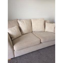 Cream 3 seater