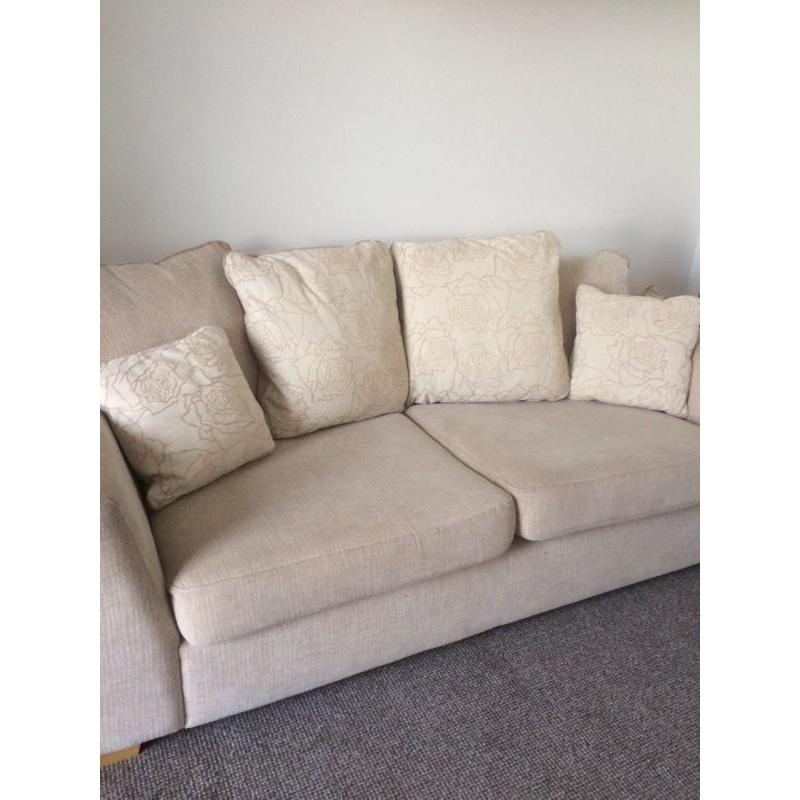Cream 3 seater