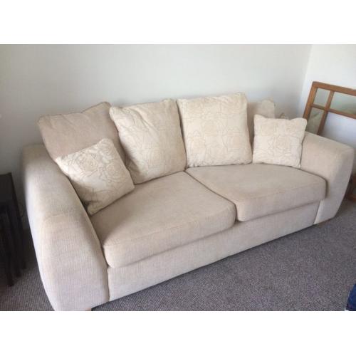 Cream 3 seater