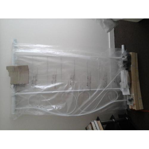 new double bed frame still wrapped